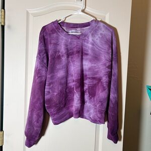 Lululemon softstream sweatshirt. M/L excellent condition. Purple Swirl
